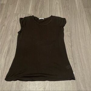 James Perse Dark Brown Short Sleeve Tee